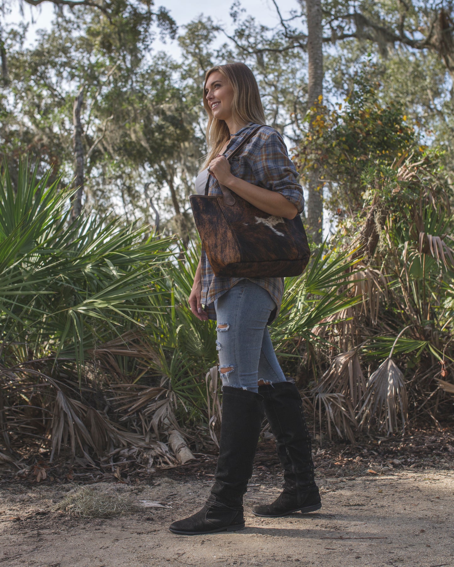 The Grocery Getter Tote - Cowhide or Leather