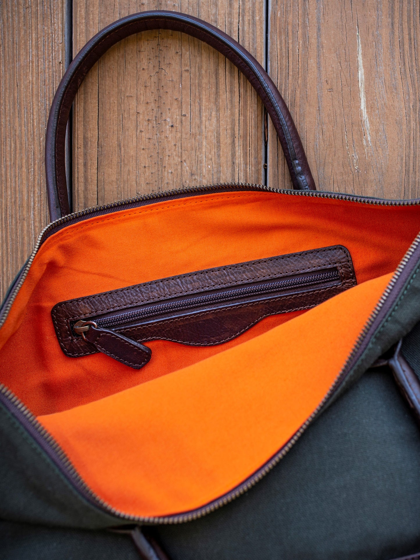 The Lona canvas and leather tote