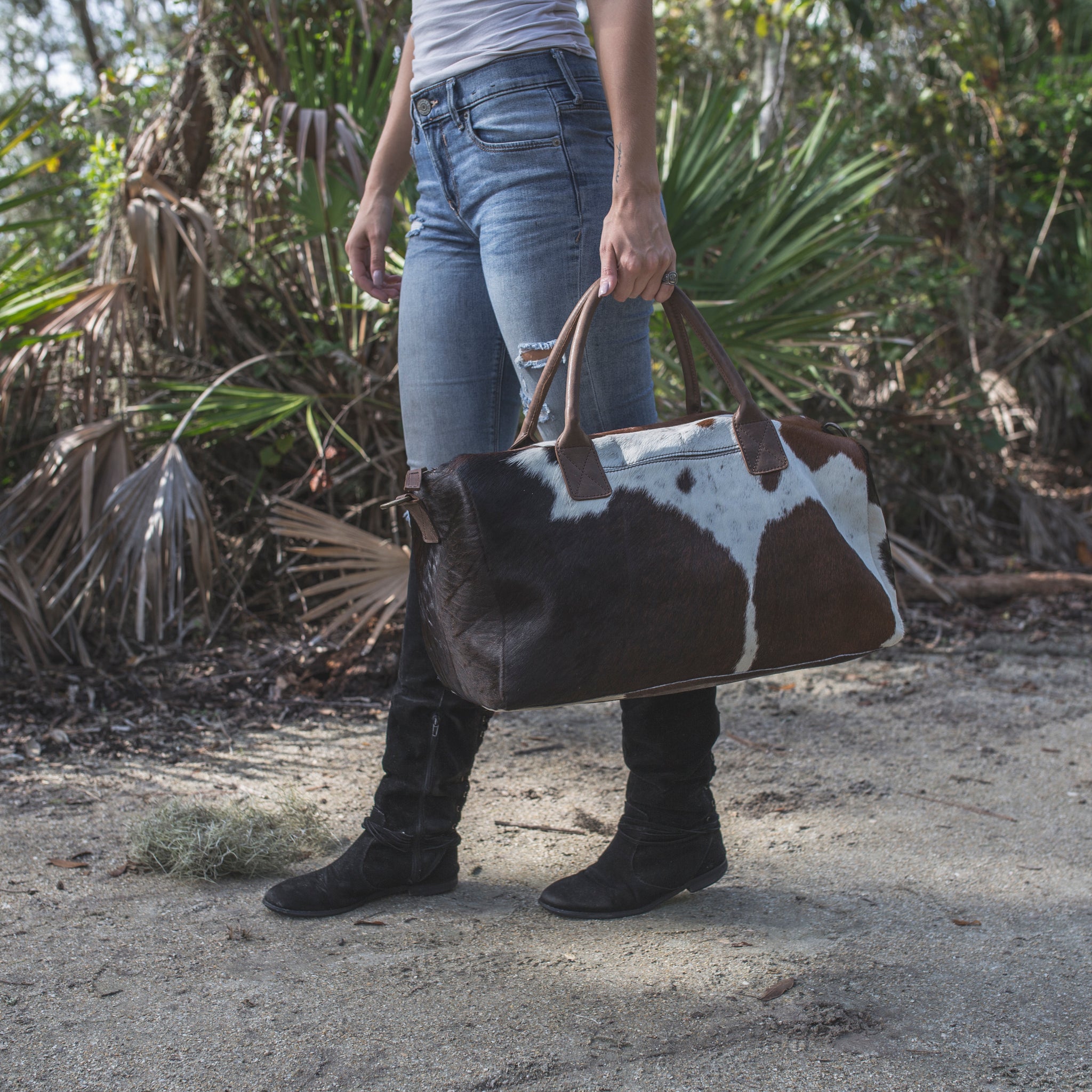 The Forty 8 Cowhide duffle