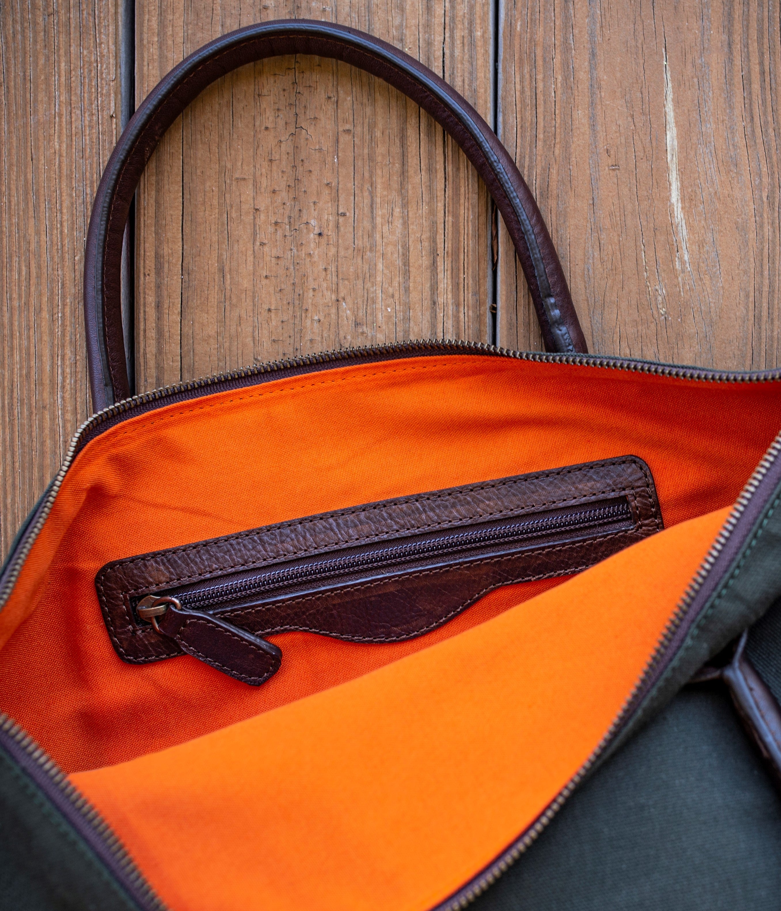 The Lona canvas and leather tote